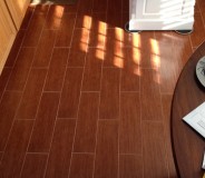 Custom hardwood style floor done by RMG