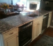 Custom granite kitchen tops done by RMG